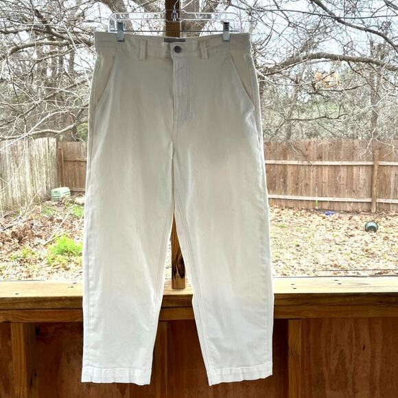 Everlane Women's The Straight Leg Crop Jeans White Size 16 Regular - Picture 4 of 11